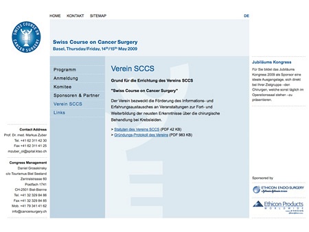 Swiss Course on Cancer Surgery